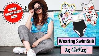 I wore Swimsuits as CASUAL OUTFITS! Beach-Wear TRY ON HAUL | StyleMeUpWithSakshi