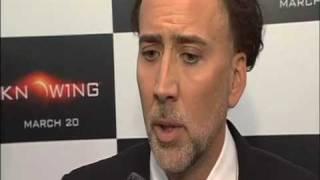 Nic Cage at KNOWING Premiere with BradBlanks