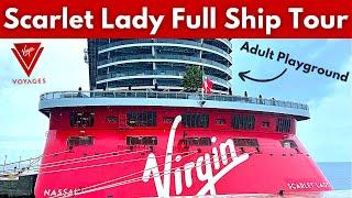 Virgin Voyages Scarlet Lady Cruise Ship Full Tour & Review 2024 | Best Adults Only Cruise Ship