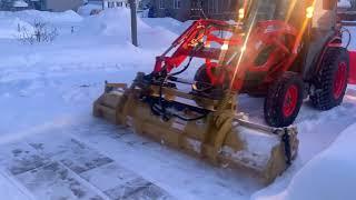 kioti dk6010 , nokian tire, normand snowblower, and metalpless blade ( snow removal)