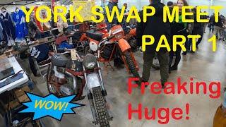 HUGE MOTORCYCLE SWAP MEET IN YORK PA, THE FULL SHOW PART 1