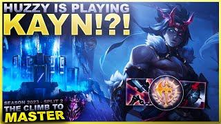 HUZZY IS PLAYING KAYN!?! - Climb to Master | League of Legends