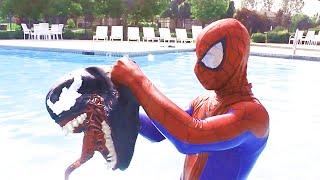 Spiderman vs Venom -  In Real Life - Superhero Movie
