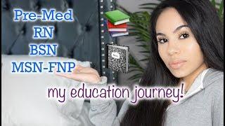 MY COLLEGE EDUCATION JOURNEY! HIGH SCHOOL TO NURSE PRACTITIONER