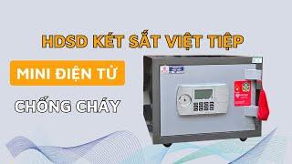 Hướng dẫn cách sử dụng két sắt mini điện tử việt tiệp thông minh mới năm 2024