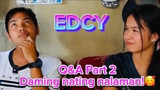 EDCY! Ang galing sumagot ni Vheanzy sa Q&A Part2!