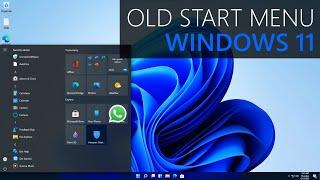 Bringing back old start menu on Windows 11