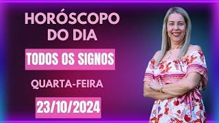 Horóscopo de hoje 23/10/24, QUARTA-FEIRA, previsão para todos os signos! amor, saúde, dinheiro..