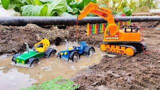 Diy mini | Find Construction Vehicles Toys Car Concrete Mixer Truck Excavator Tractor Under Mud
