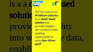 How SAP SuccessFactors Workforce Analytics Functions @sapshorts @sapvideos @SuccessFactorsInc