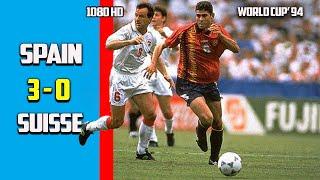 Spain vs Switzerland 3 - 0 Round Of 16 Full Highlights World Cup 94 HD