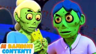 Famiglia di dita zombi | Canzoni di zombi per bambini | Zombie Finger Family by All Babies Italian