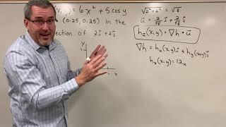 Directional Derivatives and Gradient Vectors - Part 1 [Dr. Scott Adamson]