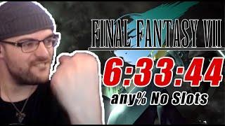 FF7 any% No Slots Speedrun in 6:33:44 [Ex-WR and big sub 35 Goal!]