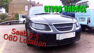 Saab 9 - 5 OBD Port Location