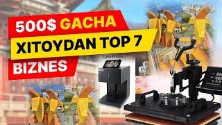 XITOYDAN 500$ GACHA TOP 7 TA BIZNES UCHUN STANOKLAR