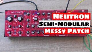 Behringer Neutron SYNTHESIZER - What A Semi-Modular Patch Mess! | SYNTH ANATOMY