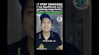 7 STEPS PROCESS na pagdaraanan ng isang applikanteng gustong mag barko️