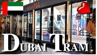 Dubai Tram ride from Dubai Media City Tram Station to Dubai Marina | United Arab Emirates