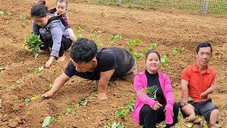 A disabled father and his single daughter grow vegetables together.