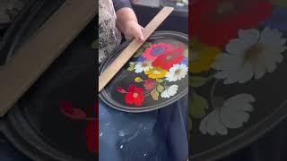 Процесс росписи. Наталья Данилова - потомственный живописец.#ручнаяроспись #ручная_работа#залипалка