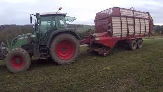 Letztes Silo 2024 mit Fendt 313 , Strautmann Vitesse