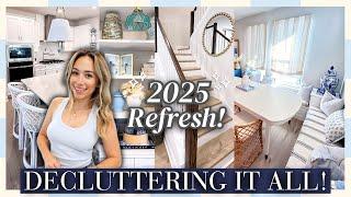 2025 EXTREME DECLUTTER! Un Decorate + Whole House Clean with Me for the New Year! ⭐️