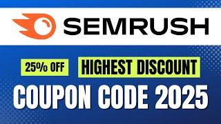 Semrush Coupon CodeSemrush Promo CodeSemrush Discount Code