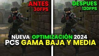 OPTIMIZACION para AUMENTAR FPS en CS2 2024 | FIX FPS PC GAMA (BAJA,MEDIA,ALTA)