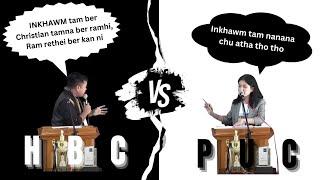 Inkhawm tam hian thalaite a ti hmasawn  -- aDumAVar Debate GRAND FINALE -- HBC vs PUC