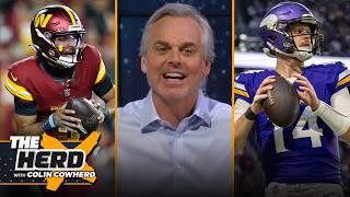 Jayden Daniels is ‘insanely good’, Is Sam Darnold the franchise QB for the Vikings? | NFL | THE HERD