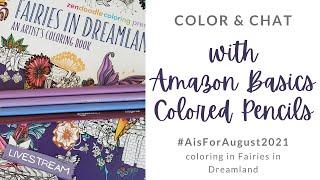 Let's Color with Amazon Basics Colored Pencils | Weekend Color & Chat | #AisForAugust2021