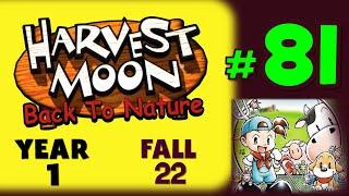HARVEST MOON: BACK TO NATURE GAMEPLAY - 81 - (Playstation 1/PS1) NO COMMENTARY [Year 1 Fall 22]