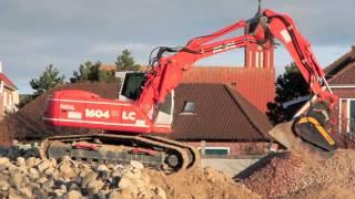 Atlas 1604 Raupenbagger mit Brecherlöffel auf der Insel Langeoog (HD)