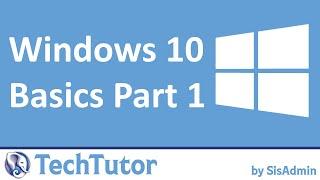Windows 10 Basics Episode 1 (Part 1): Taskbar & Start Menu
