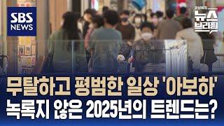 무탈하고 평범한 일상 '아보하'…녹록지 않은 2025년의 트렌드는? / SBS / 편상욱의 뉴스브리핑