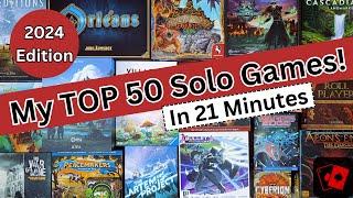 The Best 50 Solo Board Games in My Collection! (2024 Edition)