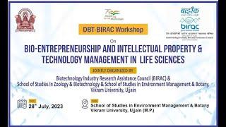 DBT - BIRAC WORKSHOP | DEPARTMENT OF BIOTECH | VIKRAM UNIVERSITY