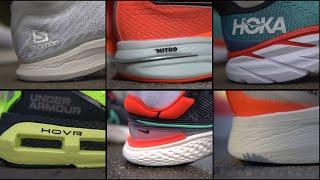 32 Midsole Comparison. NIKE vs ADIDAS vs ASICS vs HOKA vs SAUCONY