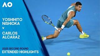 Yoshihito Nishioka v Carlos Alcaraz Extended Highlights | Australian Open 2025 Second Round