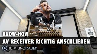 AV Receiver richtig anschließen - Erklärung, einfach, für Einsteiger