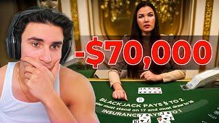 How I Lost $70,000 In 1 HOUR Gambling...