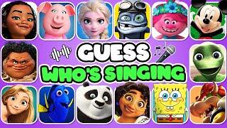 Guess The CHARACTER by SONG | Moana, Elsa, Crazy Frog, Mickey Mouse, SpongeBob, Kung Fu Panda, Poppy