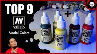 My TOP 9 Vallejo Model Color Paints | Vallejo Color Acrylic Colors