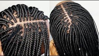 HOW TO :  Feathers Box Braids Tutorial Gripping The Roots