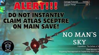 ALERT!!! WATCH THIS FIRST BEFORE YOU CLAIM YOUR NEW ATLAS SCEPTRE ! Omega Update 4.5 No Man's Sky