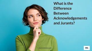 What is the Difference Between Acknowledgments And Jurats?