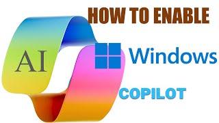 Enable Windows AI - COPILOT on windows 11 | Artificial Intelligence | Copilot preview rollout