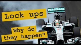 Why do F1 cars lock up?