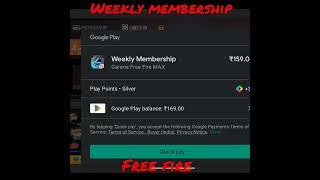 free fire weekly membership kitna diamond milega | free fire weekly membership  #yt20 #shorts #ff